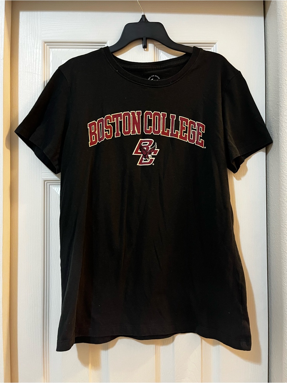 Black Boston College Fitted Tshirt